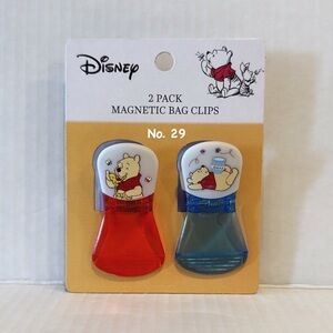 Disney Winnie The Pooh 2 Pack Magnetic Bag Clips